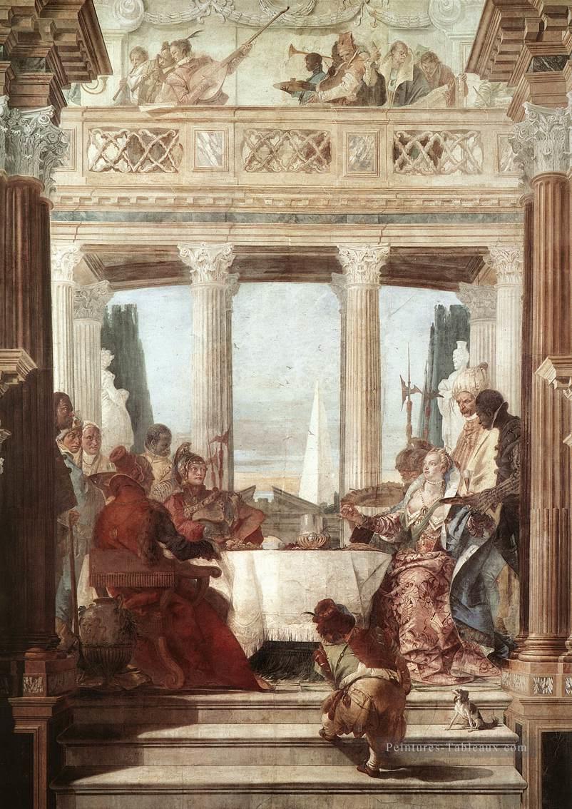 Palazzo Labia Le Banquet de Cléopâtre Giovanni Battista Tiepolo Peintures à l'huile